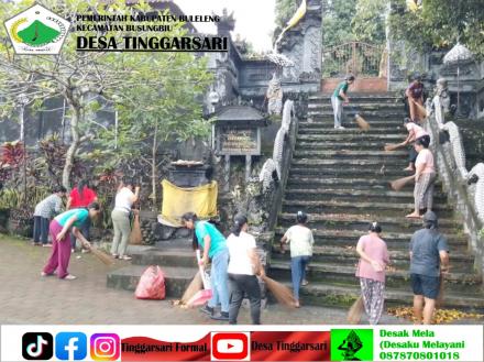 GERAKAN KULKUL PKK DAN POSYANDU DESA TINGGARSARI WUJUDKAN LINGKUNGAN BERSIH DAN SEHAT